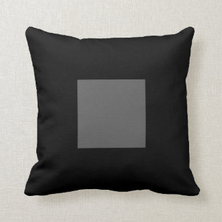 Coussin noir et gris épais