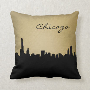 Coussin noir et grunge de point de repère de
