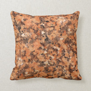 Coussin Noir orange repéré de motif animé de texture de