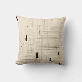 Coussin Noir simple et beige japonais