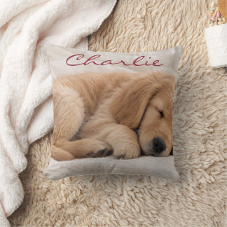 Coussin Nom de compagnie personnalisé Photo