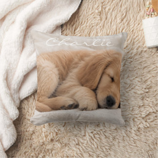 Coussin Nom de compagnie personnalisé Photo