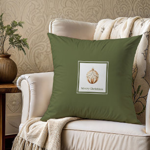 Coussin Nom de famille élégant terreux de Noël nordique