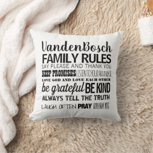 Coussin Nom de famille Règles de famille et date d'établis