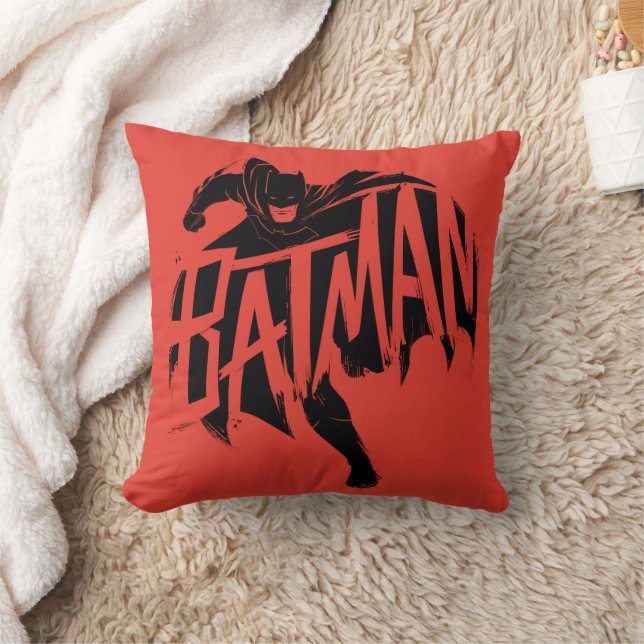 Coussin Nom de la brosse d'encre Batman (Couverture)