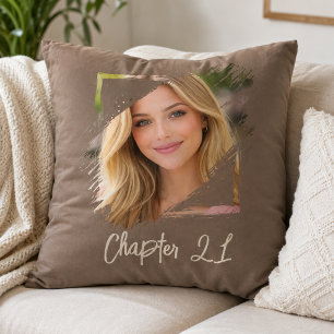 Coussin Nom de la photo 21e anniversaire Chapitre 21 marro