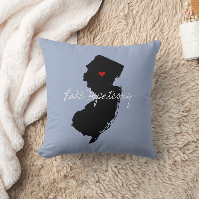 Coussin Nom de la ville du New Jersey (Couverture)