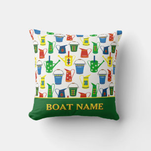 Coussin Nom de péniche de canal