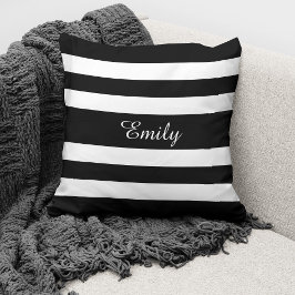 Coussin Nom Des Grandes Blancs Et Noires Modernes