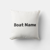 Nom du bateau Modèle de texte blanc et noir