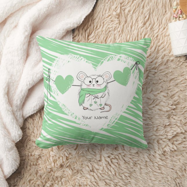 Coussin Nom du petit hamster vert (Couverture)