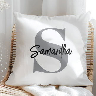 Coussin Nom initial du monogramme
