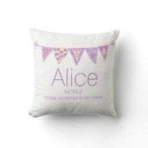 Nom personnalisé Alice bunt rose violet personnali