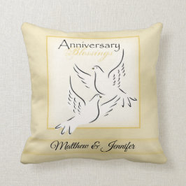 Coussin Nom personnalisé, Bénédiction pour l'anniversaire 