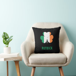 Coussin Nom personnalisé Celtic Irlande Shamrock Drapeau i