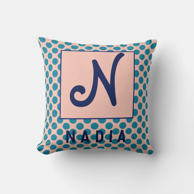 Coussin Nom personnalisé Conception initiale (Recto)