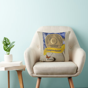 Coussin NOM PERSONNALISÉ DE 7 ANS Sérénité Anniversaire
