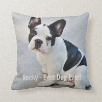Nom personnalisé de photo de bouledogue et de