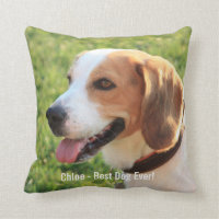 Nom personnalisé de photo de chien de beagle et de