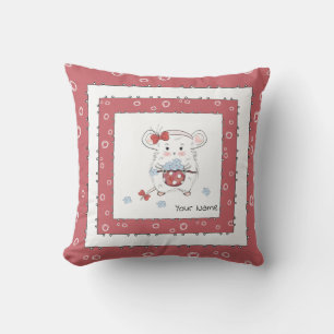 Coussin Nom personnalisé du petit hamster