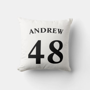 Coussin Nom personnalisé et numéro de maillot