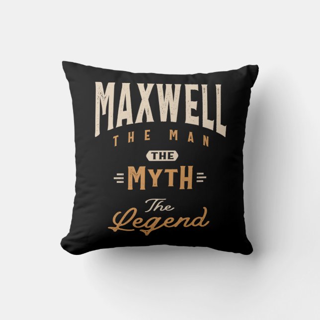Coussin Nom personnalisé Maxwell - Funny Maxwell (Recto)