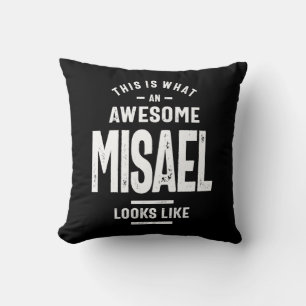 Coussin Nom personnalisé Misael Anniversaire