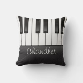 Coussin NOM personnalisé Pianist Piano Keys professeur de 