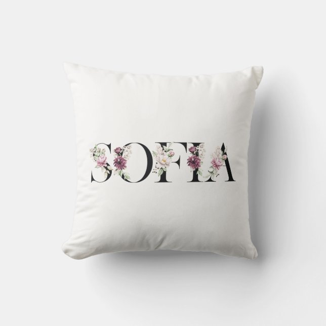Coussin Nom Sofia.Mon nom est Sofia (Recto)