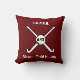 Coussin Nombre personnalisé du Jersey de nom d'équipe de