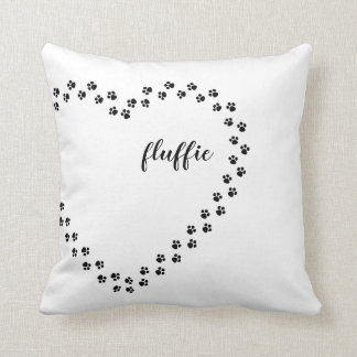 Coussin nommé d'amour de chien, animal familier de