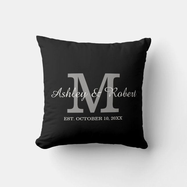 Coussin Noms des Mariages de conservation du monogramme no (Recto)