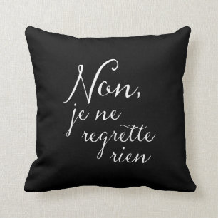 Coussin Non, Je Ne Regrette Rien Lyrics