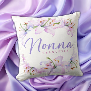 Coussin Nonna cadeau italien personnalisé pour grand-mère