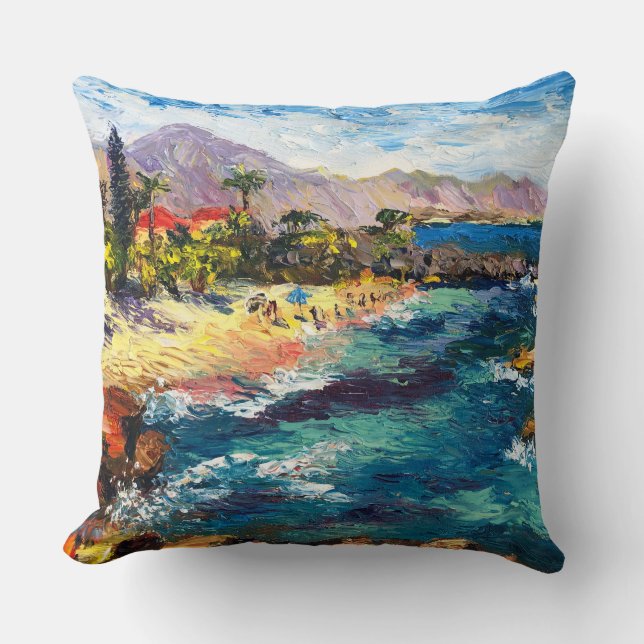 Coussin North Shore Hawaii 3 tables pillow (Recto)
