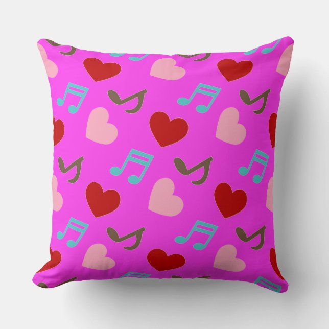 Coussin Notes d'amour (Recto)