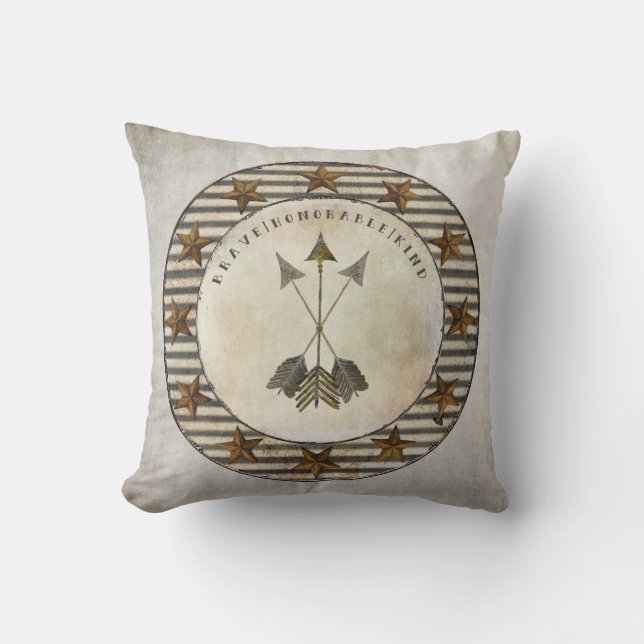 Coussin Notre crèche rustique de Boho de ferme de petit (Recto)