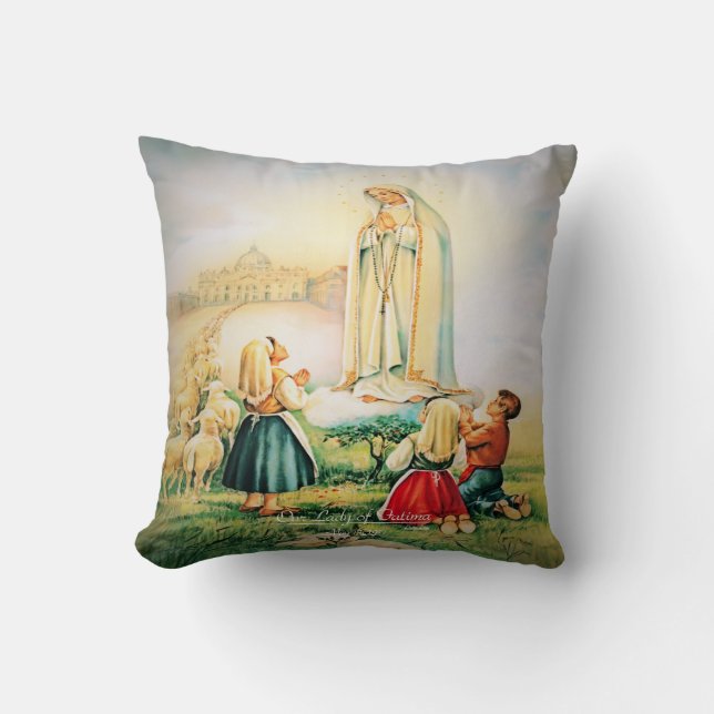 Coussin Notre-Dame de Fatima 1917 (Recto)