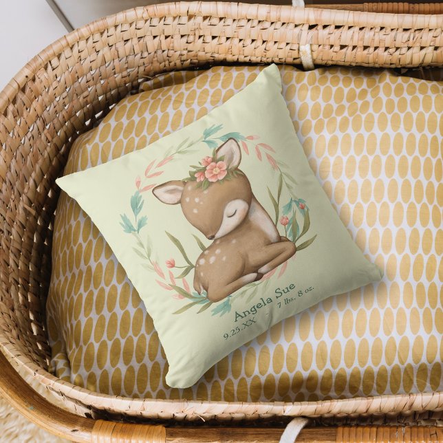 Coussin Notre petite chère nursery pour bébé faon (Créateur téléchargé)