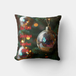 Coussin Notre premier Noël ensemble personnalisable