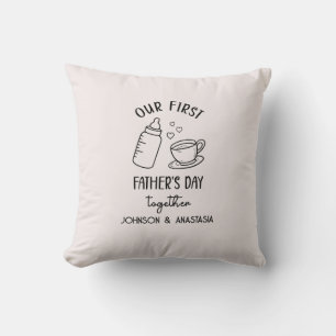 Coussin Notre première fête des pères ensemble nouveau pap