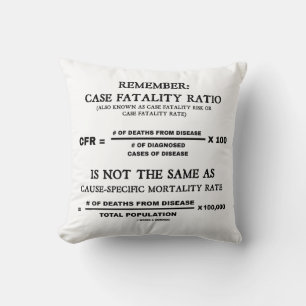 Coussin N'Oubliez Pas : Le Taux De Fatalité Coque N'Est Pa