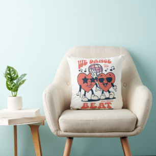 Coussin nous dansons sur le même rythme