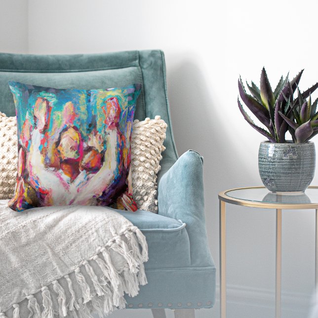 Coussin Nous Louons L'Abstrait (Créateur téléchargé)