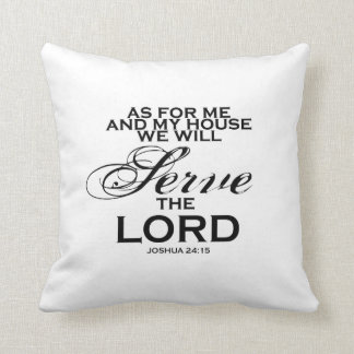 Coussin Nous servirons le seigneur