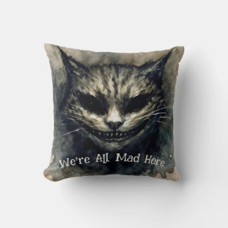 Coussin Nous sommes tous morts ici Sinister Chat Smiling