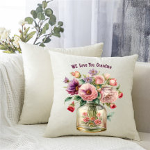 Nous t'aimons Grand-mère Vase of Flowers Ajouter u