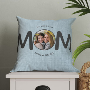 Coussin Nous t'aimons Mère Fête des mères modernes Cadeau 
