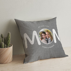 Coussin Nous t'aimons Mère moderne Fête des mères Cadeau G
