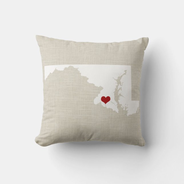 Coussin Nouveau carreau 16" de l'État d'origine du (Recto)